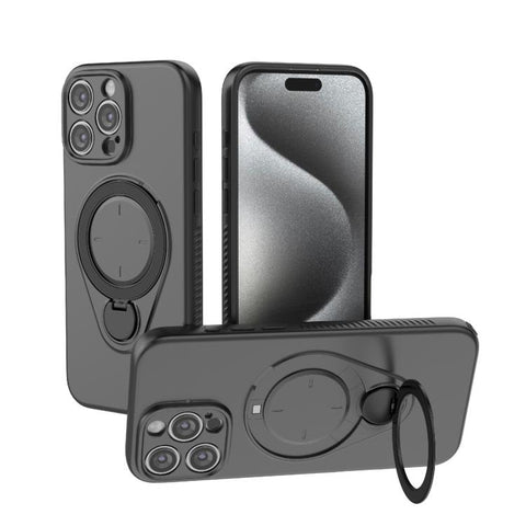 Ring Shield MagSafe TPU Phone Case with 360 Degree Rotating Holder, For iPhone 18 Pro / 17 Pro, For iPhone 18 Pro Max / 17 Pro Max, For iPhone 17, For iPhone Air, For iPhone 16 Pro Max, For iPhone 16 Pro, For iPhone 16 Plus, For iPhone 16