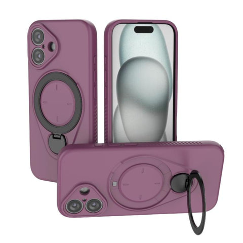 Ring Shield MagSafe TPU Phone Case with 360 Degree Rotating Holder, For iPhone 18 Pro / 17 Pro, For iPhone 18 Pro Max / 17 Pro Max, For iPhone 17, For iPhone Air, For iPhone 16 Pro Max, For iPhone 16 Pro, For iPhone 16 Plus, For iPhone 16