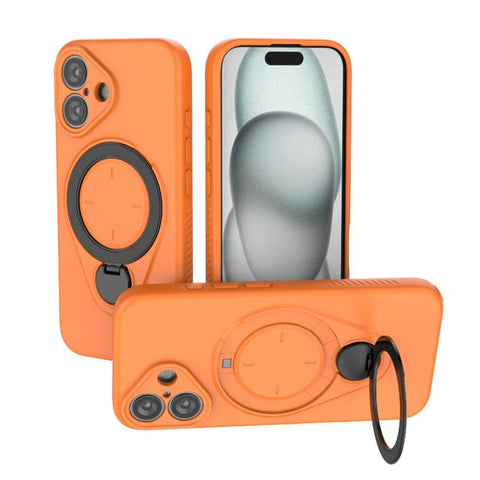 Ring Shield MagSafe TPU Phone Case with 360 Degree Rotating Holder, For iPhone 18 Pro / 17 Pro, For iPhone 18 Pro Max / 17 Pro Max, For iPhone 17, For iPhone Air, For iPhone 16 Pro Max, For iPhone 16 Pro, For iPhone 16 Plus, For iPhone 16