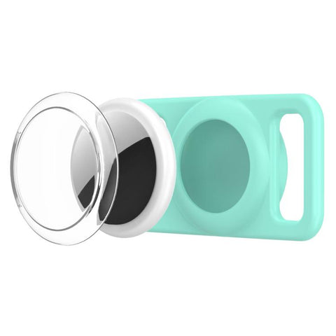 xDfind Silicone Pet Collar Tracker Transparent PC Cover, For AirTag 2nd Gen / AirTag 1st Gen