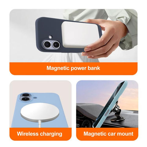 Liquid Silicone Full Coverage MagSafe Phone Case, For iPhone 18 Pro / 17 Pro, For iPhone 18 Pro Max / 17 Pro Max, For iPhone 17e / 16e, For iPhone 17, For iPhone Air