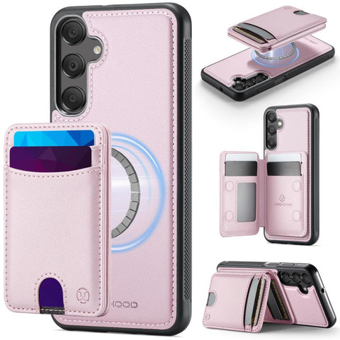 JEEHOOD J10 Flip Card Bag MagSafe Split RFID Leather Phone Case, For Samsung Galaxy A57 5G, For Samsung Galaxy A37 5G, For Galaxy A27 5G, For Samsung Galaxy A17 5G / 4G, For Samsung Galaxy A56 5G, For Samsung Galaxy A26 5G, For Samsung Galaxy A36 5G   ...