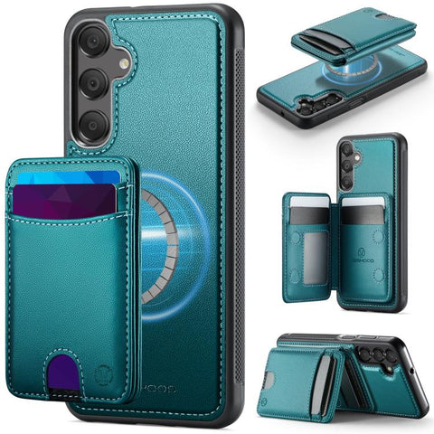 JEEHOOD J10 Flip Card Bag MagSafe Split RFID Leather Phone Case, For Samsung Galaxy A57 5G, For Samsung Galaxy A37 5G, For Galaxy A27 5G, For Samsung Galaxy A17 5G / 4G, For Samsung Galaxy A56 5G, For Samsung Galaxy A26 5G, For Samsung Galaxy A36 5G   ...