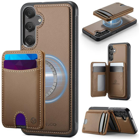 JEEHOOD J10 Flip Card Bag MagSafe Split RFID Leather Phone Case, For Samsung Galaxy A57 5G, For Samsung Galaxy A37 5G, For Galaxy A27 5G, For Samsung Galaxy A17 5G / 4G, For Samsung Galaxy A56 5G, For Samsung Galaxy A26 5G, For Samsung Galaxy A36 5G   ...