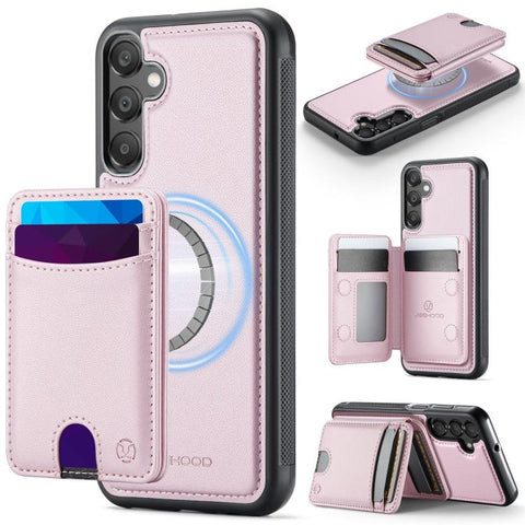 JEEHOOD J10 Flip Card Bag MagSafe Split RFID Leather Phone Case, For Samsung Galaxy A57 5G, For Samsung Galaxy A37 5G, For Galaxy A27 5G, For Samsung Galaxy A17 5G / 4G, For Samsung Galaxy A56 5G, For Samsung Galaxy A26 5G, For Samsung Galaxy A36 5G   ...