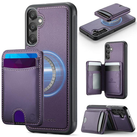 JEEHOOD J10 Flip Card Bag MagSafe Split RFID Leather Phone Case, For Samsung Galaxy A57 5G, For Samsung Galaxy A37 5G, For Galaxy A27 5G, For Samsung Galaxy A17 5G / 4G, For Samsung Galaxy A56 5G, For Samsung Galaxy A26 5G, For Samsung Galaxy A36 5G   ...