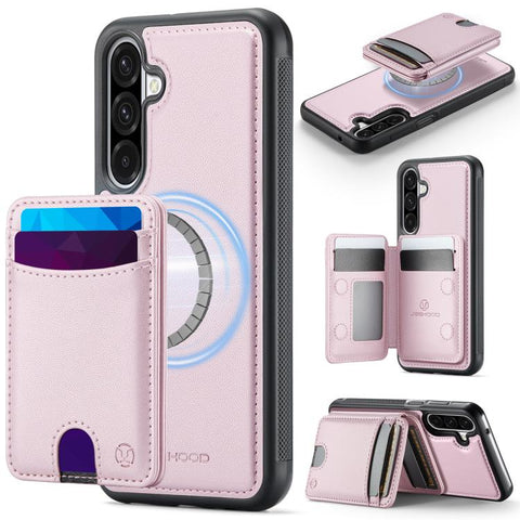 JEEHOOD J10 Flip Card Bag MagSafe Split RFID Leather Phone Case, For Samsung Galaxy A57 5G, For Samsung Galaxy A37 5G, For Galaxy A27 5G, For Samsung Galaxy A17 5G / 4G, For Samsung Galaxy A56 5G, For Samsung Galaxy A26 5G, For Samsung Galaxy A36 5G   ...