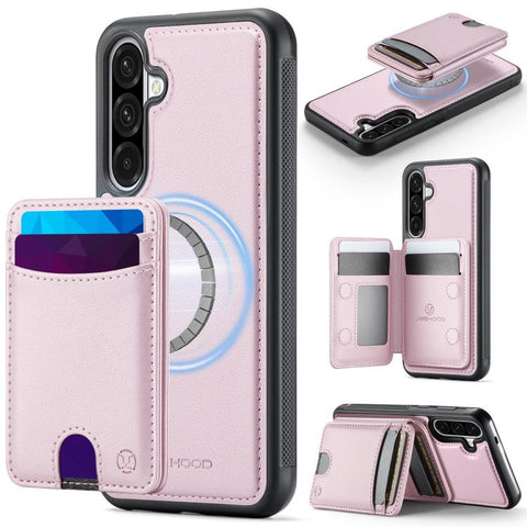 JEEHOOD J10 Flip Card Bag MagSafe Split RFID Leather Phone Case, For Samsung Galaxy A57 5G, For Samsung Galaxy A37 5G, For Galaxy A27 5G, For Samsung Galaxy A17 5G / 4G, For Samsung Galaxy A56 5G, For Samsung Galaxy A26 5G, For Samsung Galaxy A36 5G   ...