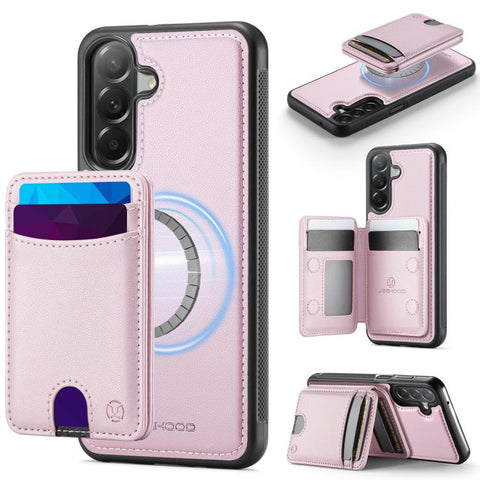 JEEHOOD J10 Flip Card Bag MagSafe Split RFID Leather Phone Case, For Samsung Galaxy A57 5G, For Samsung Galaxy A37 5G, For Galaxy A27 5G, For Samsung Galaxy A17 5G / 4G, For Samsung Galaxy A56 5G, For Samsung Galaxy A26 5G, For Samsung Galaxy A36 5G   ...