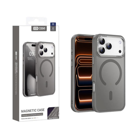 XDcase Metal Lens Frame Skin Feel Magnetic Phone Case, For iPhone 18 Pro, For iPhone 18 Pro Max, For iPhone 17 Pro Max, For iPhone 17 Pro, For iPhone 17