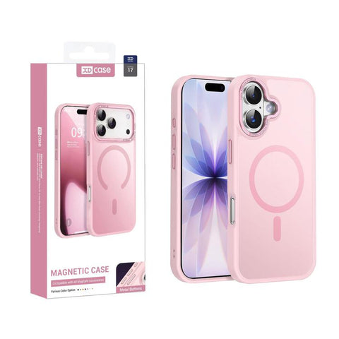 XDcase Metal Lens Frame Skin Feel Magnetic Phone Case, For iPhone 18 Pro, For iPhone 18 Pro Max, For iPhone 17 Pro Max, For iPhone 17 Pro, For iPhone 17