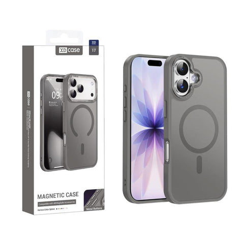 XDcase Metal Lens Frame Skin Feel Magnetic Phone Case, For iPhone 18 Pro, For iPhone 18 Pro Max, For iPhone 17 Pro Max, For iPhone 17 Pro, For iPhone 17