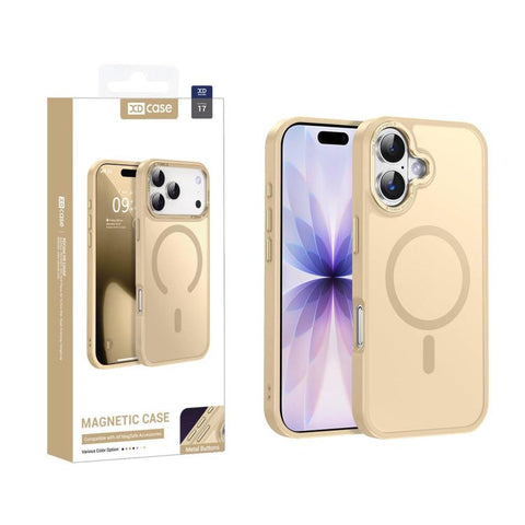 XDcase Metal Lens Frame Skin Feel Magnetic Phone Case, For iPhone 18 Pro, For iPhone 18 Pro Max, For iPhone 17 Pro Max, For iPhone 17 Pro, For iPhone 17