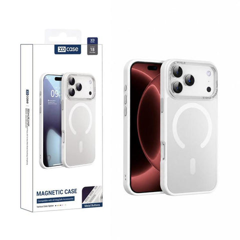 XDcase Metal Lens Frame Skin Feel Magnetic Phone Case, For iPhone 18 Pro, For iPhone 18 Pro Max, For iPhone 17 Pro Max, For iPhone 17 Pro, For iPhone 17