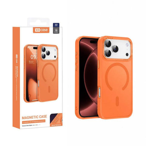 XDcase Metal Lens Frame Skin Feel Magnetic Phone Case, For iPhone 18 Pro, For iPhone 18 Pro Max, For iPhone 17 Pro Max, For iPhone 17 Pro, For iPhone 17