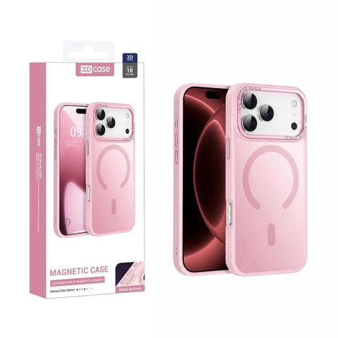 XDcase Metal Lens Frame Skin Feel Magnetic Phone Case, For iPhone 18 Pro, For iPhone 18 Pro Max, For iPhone 17 Pro Max, For iPhone 17 Pro, For iPhone 17
