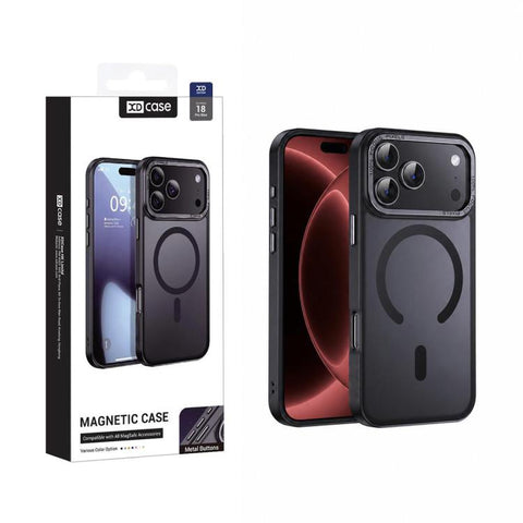 XDcase Metal Lens Frame Skin Feel Magnetic Phone Case, For iPhone 18 Pro, For iPhone 18 Pro Max, For iPhone 17 Pro Max, For iPhone 17 Pro, For iPhone 17