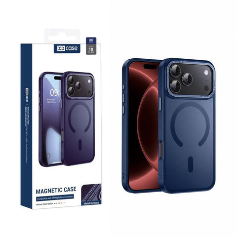 XDcase Metal Lens Frame Skin Feel Magnetic Phone Case, For iPhone 18 Pro, For iPhone 18 Pro Max, For iPhone 17 Pro Max, For iPhone 17 Pro, For iPhone 17