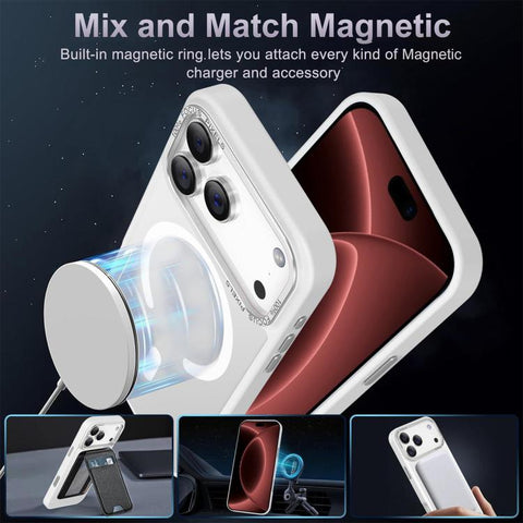 XDcase Metal Lens Frame Skin Feel Magnetic Phone Case, For iPhone 18 Pro, For iPhone 18 Pro Max, For iPhone 17 Pro Max, For iPhone 17 Pro, For iPhone 17