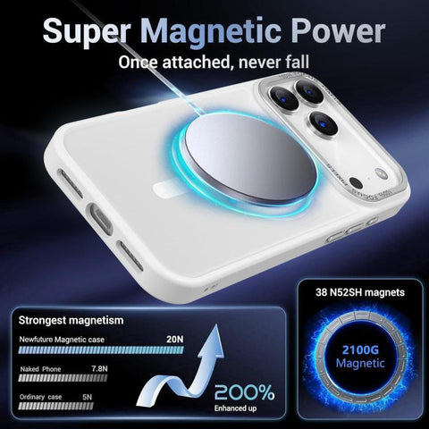 XDcase Metal Lens Frame Skin Feel Magnetic Phone Case, For iPhone 18 Pro, For iPhone 18 Pro Max, For iPhone 17 Pro Max, For iPhone 17 Pro, For iPhone 17