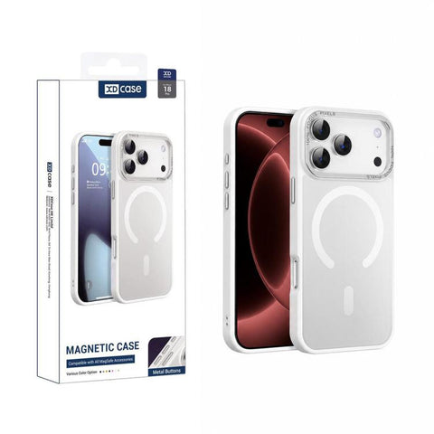 XDcase Metal Lens Frame Skin Feel Magnetic Phone Case, For iPhone 18 Pro, For iPhone 18 Pro Max, For iPhone 17 Pro Max, For iPhone 17 Pro, For iPhone 17