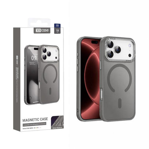 XDcase Metal Lens Frame Skin Feel Magnetic Phone Case, For iPhone 18 Pro, For iPhone 18 Pro Max, For iPhone 17 Pro Max, For iPhone 17 Pro, For iPhone 17
