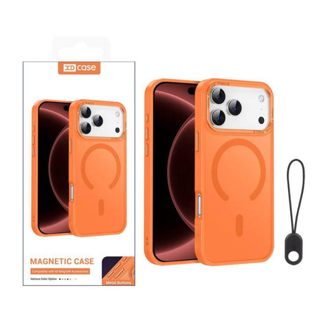 XDcase Metal Lens Frame Skin Feel Magnetic Phone Case, For iPhone 18 Pro, For iPhone 18 Pro Max, For iPhone 17 Pro Max, For iPhone 17 Pro, For iPhone 17