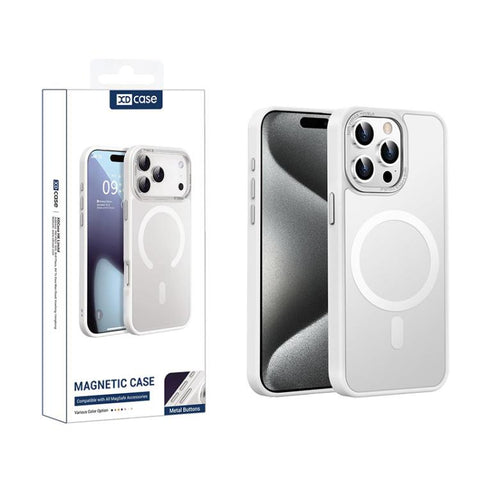 XDcase Metal Lens Frame Skin Feel Magnetic Phone Case, For iPhone 16 Pro Max, For iPhone 16 Pro, For iPhone 15 Pro Max, For iPhone 15 Pro