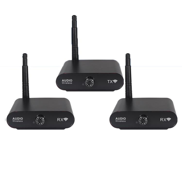 AU2410R2 2.4G Wireless Audio Transmitter, 1 Transmitter + 2 Receivers