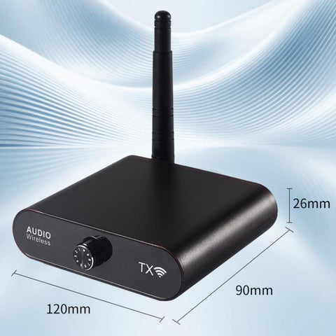 AU2410R2 2.4G Wireless Audio Transmitter, 1 Transmitter + 2 Receivers