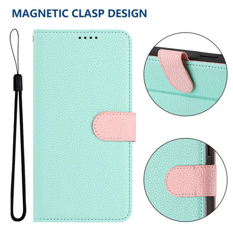 Detachable Litchi Texture Magnetic Vegan Leather Phone Case, For Samsung Galaxy M35 5G, For Samsung Galaxy C55 / M55, For Samsung Galaxy F15 / M15, For Samsung Galaxy F34 / M34, For Samsung Galaxy F54 / M54, For Samsung Galaxy M14 5G