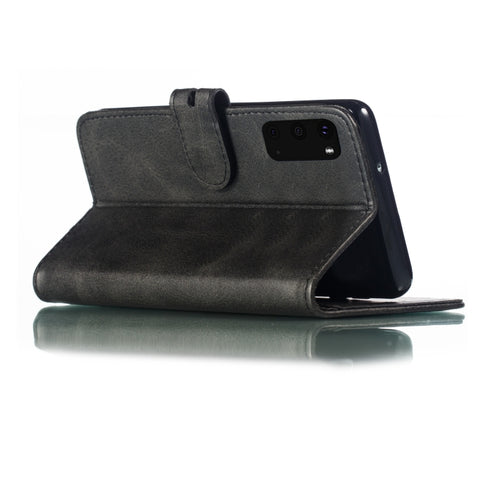 Embossed Happy Cat Pattern Horizontal Flip Leather Case with Holder & Card Slots & Wallet, For Samsung Galaxy S20 FE