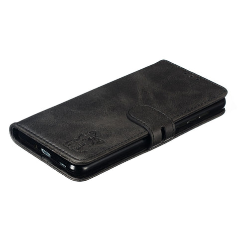 Embossed Happy Cat Pattern Horizontal Flip Leather Case with Holder & Card Slots & Wallet, For Samsung Galaxy S20 FE