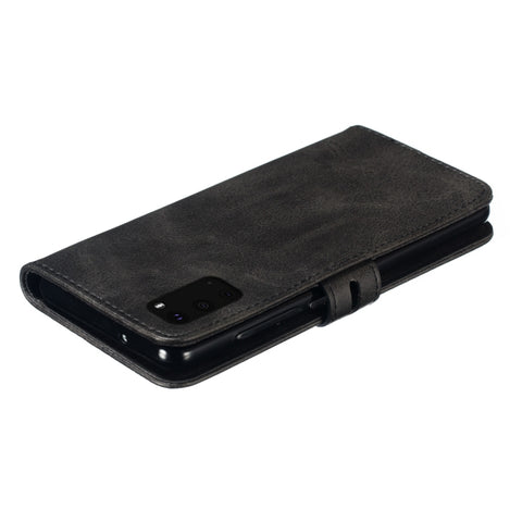 Embossed Happy Cat Pattern Horizontal Flip Leather Case with Holder & Card Slots & Wallet, For Samsung Galaxy S20 FE