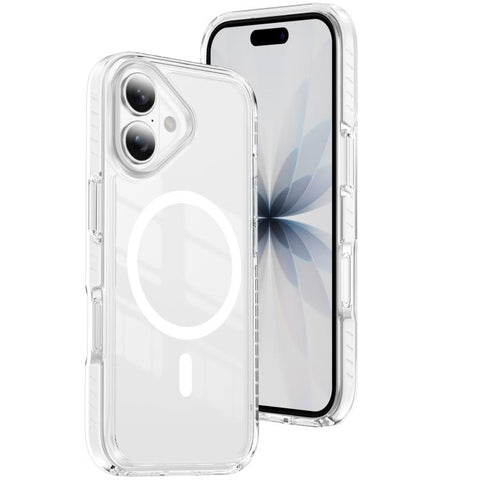 Crystal Shield Clear Magnetic Acrylic Hybrid TPU Phone Case, For iPhone 18 Pro, For iPhone 18 Pro Max, For iPhone 17 Pro Max, For iPhone 17 Pro, For iPhone 17