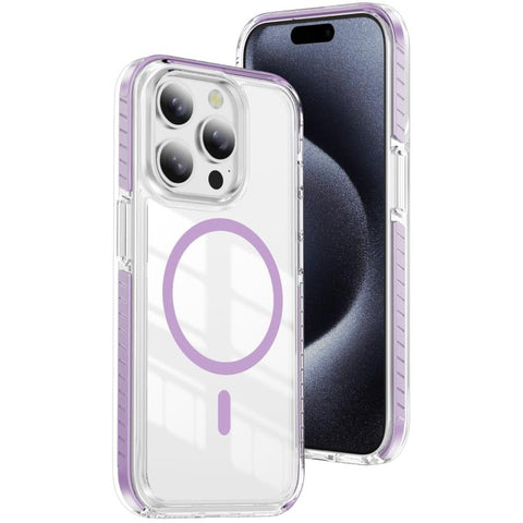 Crystal Shield Clear Magnetic Acrylic Hybrid TPU Phone Case, For iPhone 15 Pro, For iPhone 15 Plus, For iPhone 15, For iPhone 14 Plus, For iPhone 14 / 13, For iPhone 14 Pro