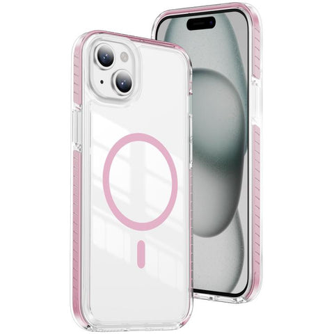 Crystal Shield Clear Magnetic Acrylic Hybrid TPU Phone Case, For iPhone 15 Pro, For iPhone 15 Plus, For iPhone 15, For iPhone 14 Plus, For iPhone 14 / 13, For iPhone 14 Pro