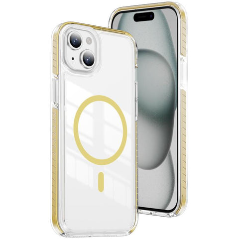 Crystal Shield Clear Magnetic Acrylic Hybrid TPU Phone Case, For iPhone 15 Pro, For iPhone 15 Plus, For iPhone 15, For iPhone 14 Plus, For iPhone 14 / 13, For iPhone 14 Pro