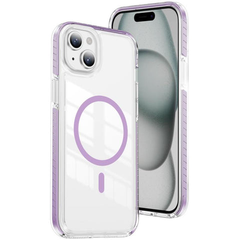 Crystal Shield Clear Magnetic Acrylic Hybrid TPU Phone Case, For iPhone 15 Pro, For iPhone 15 Plus, For iPhone 15, For iPhone 14 Plus, For iPhone 14 / 13, For iPhone 14 Pro