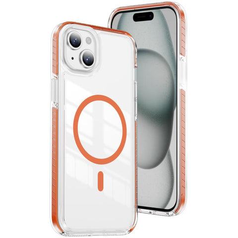 Crystal Shield Clear Magnetic Acrylic Hybrid TPU Phone Case, For iPhone 15 Pro, For iPhone 15 Plus, For iPhone 15, For iPhone 14 Plus, For iPhone 14 / 13, For iPhone 14 Pro