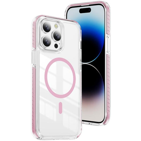 Crystal Shield Clear Magnetic Acrylic Hybrid TPU Phone Case, For iPhone 15 Pro, For iPhone 15 Plus, For iPhone 15, For iPhone 14 Plus, For iPhone 14 / 13, For iPhone 14 Pro