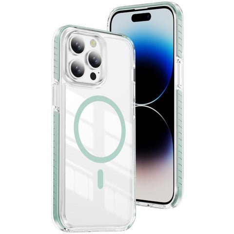 Crystal Shield Clear Magnetic Acrylic Hybrid TPU Phone Case, For iPhone 15 Pro, For iPhone 15 Plus, For iPhone 15, For iPhone 14 Plus, For iPhone 14 / 13, For iPhone 14 Pro