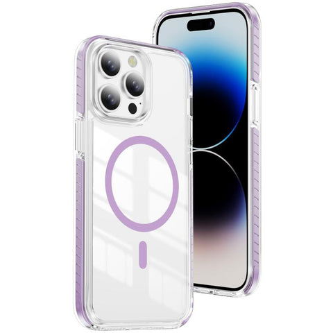 Crystal Shield Clear Magnetic Acrylic Hybrid TPU Phone Case, For iPhone 15 Pro, For iPhone 15 Plus, For iPhone 15, For iPhone 14 Plus, For iPhone 14 / 13, For iPhone 14 Pro