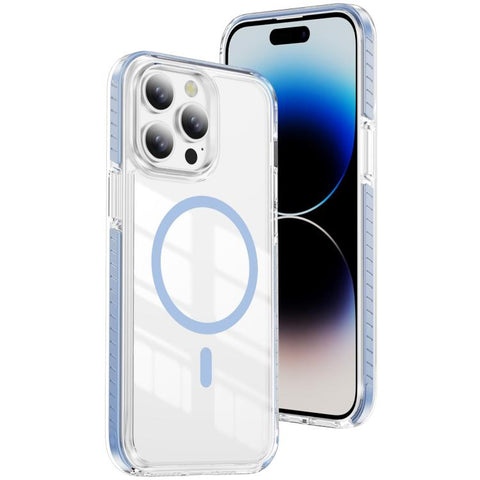 Crystal Shield Clear Magnetic Acrylic Hybrid TPU Phone Case, For iPhone 15 Pro, For iPhone 15 Plus, For iPhone 15, For iPhone 14 Plus, For iPhone 14 / 13, For iPhone 14 Pro