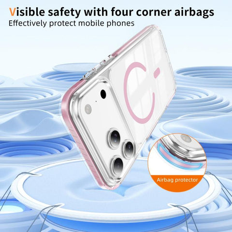 Crystal Shield Clear Magnetic Acrylic Hybrid TPU Phone Case, For iPhone 18 Pro, For iPhone 18 Pro Max, For iPhone 17 Pro Max, For iPhone 17 Pro, For iPhone 17