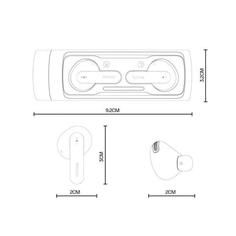 Yesido TWS39 TWS Wireless Bluetooth Earphone, TWS39