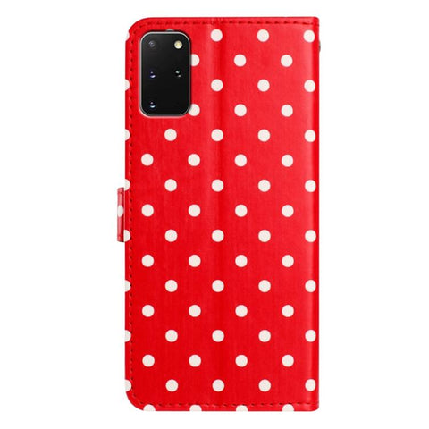 Small Dots Pattern Vegan Leather Phone Case, For Samsung Galaxy S20+