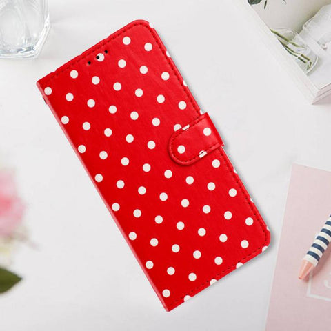 Small Dots Pattern Vegan Leather Phone Case, For Samsung Galaxy S20+
