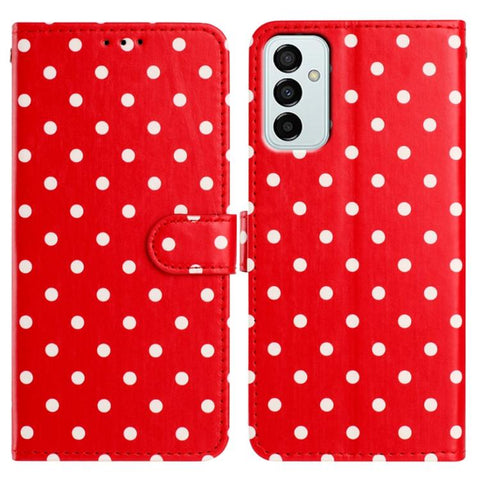 Small Dots Pattern Vegan Leather Phone Case, For Samsung Galaxy M54, For Samsung Galaxy M14, For Samsung Galaxy M53, For Samsung Galaxy M33, For Samsung Galaxy M23