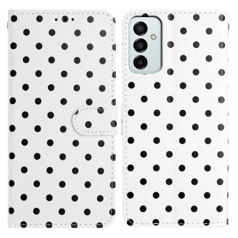 Small Dots Pattern Vegan Leather Phone Case, For Samsung Galaxy M54, For Samsung Galaxy M14, For Samsung Galaxy M53, For Samsung Galaxy M33, For Samsung Galaxy M23